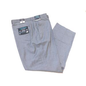 Men's Dress Pants Waist 44 Length 32 Gray New w. Tags Comfort Stretch J. Ferrar